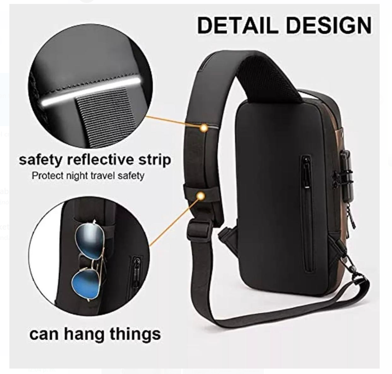 Bolso Bandolera Impermeable Mochila Antirobo inteligente